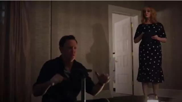 Pol­ka Dot Dress worn by Beth Boland (Christina Hendricks) in Good Girls Season 3 Episode 8