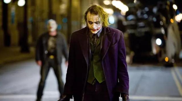 The replica of the costume of the Joker (Heath Ledger) in Batman : The Dark Knight