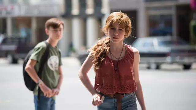 Leather Belt worn with red eyelet shirt worn by Beverly Marsh (Sophia Lillis) in It
