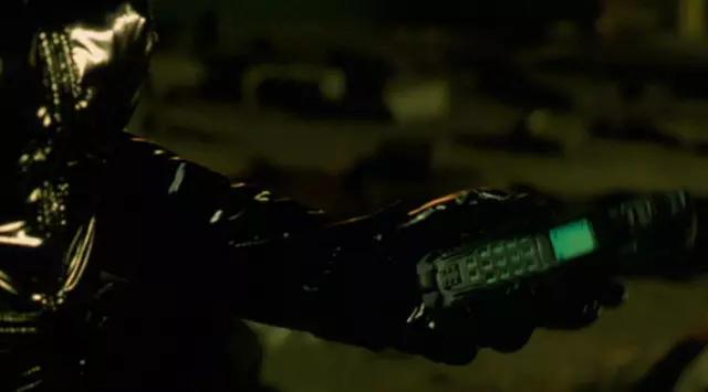 The Samsung SPH-N270 Trinity (Carrie-Anne Moss) in the Matrix Reloaded