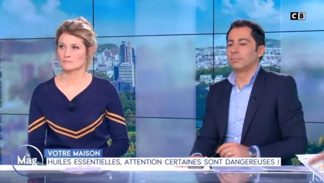 The sweater navy Sandrine Arcizet in William noon of the 01/02/2019
