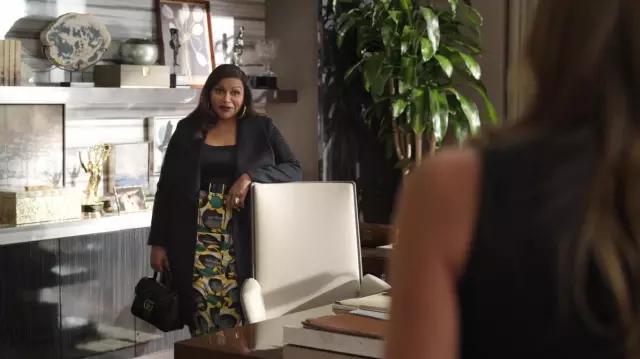 Gucci handbag worn by Audra (Mindy Kaling) as seen in The Morning Show TV series wardrobe (Season 2 Episode 5)
