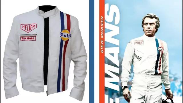 Tag Heuer Gulf Leather Jacket worn by Self (Steve McQueen) in Steve McQueen: The Man & Le Mans