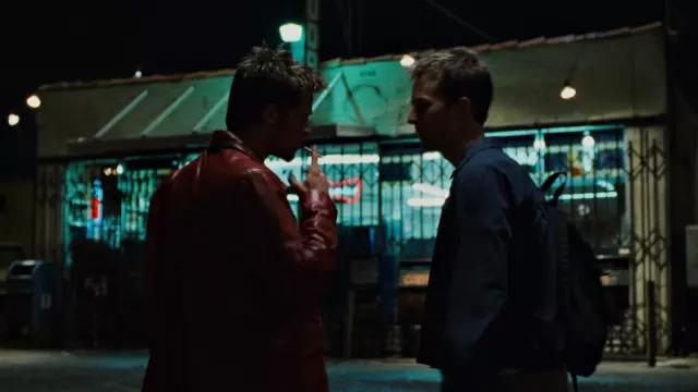 The red jacket Tyler Durden (Brad Pitt) in Fight club